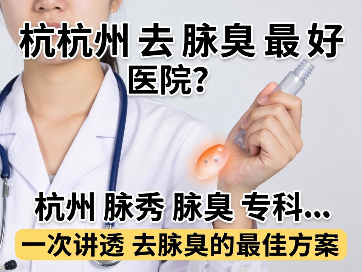 杭州去腋臭最好医院？杭州腋秀腋臭专科，一次讲透去腋臭的最佳方案