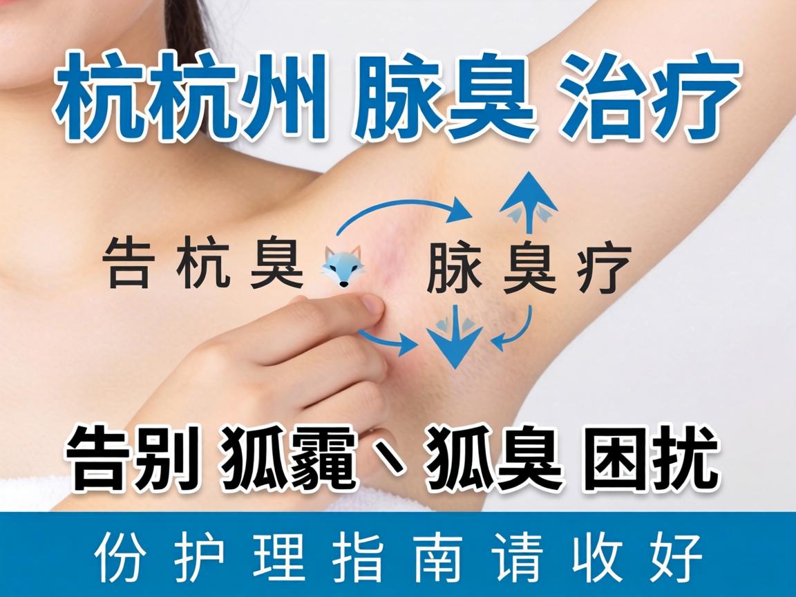 杭州腋臭治疗，告别狐臭、狐臭困扰，这份护理指南请收好