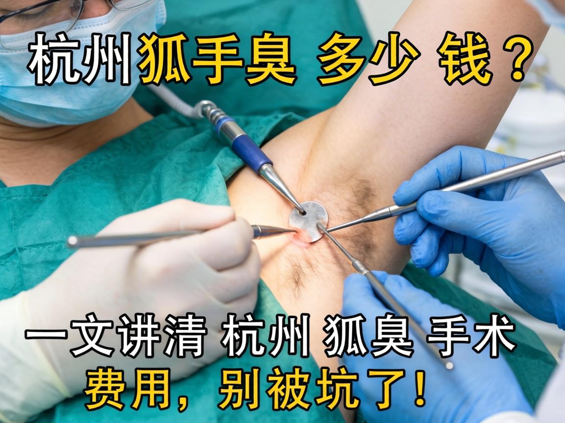 杭州狐臭手术多少钱？一文讲清杭州狐臭手术费用，别被坑了！