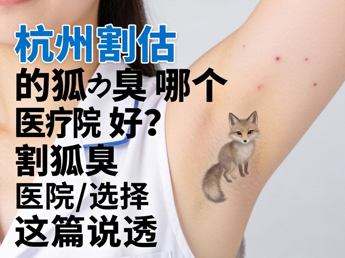 杭州割狐臭哪个医院好？割狐臭医院选择，这篇说透