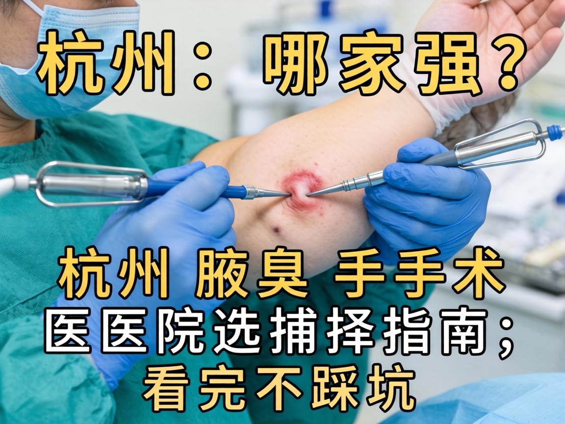 杭州腋臭手术哪家强？杭州腋臭手术医院选择指南，看完不踩坑