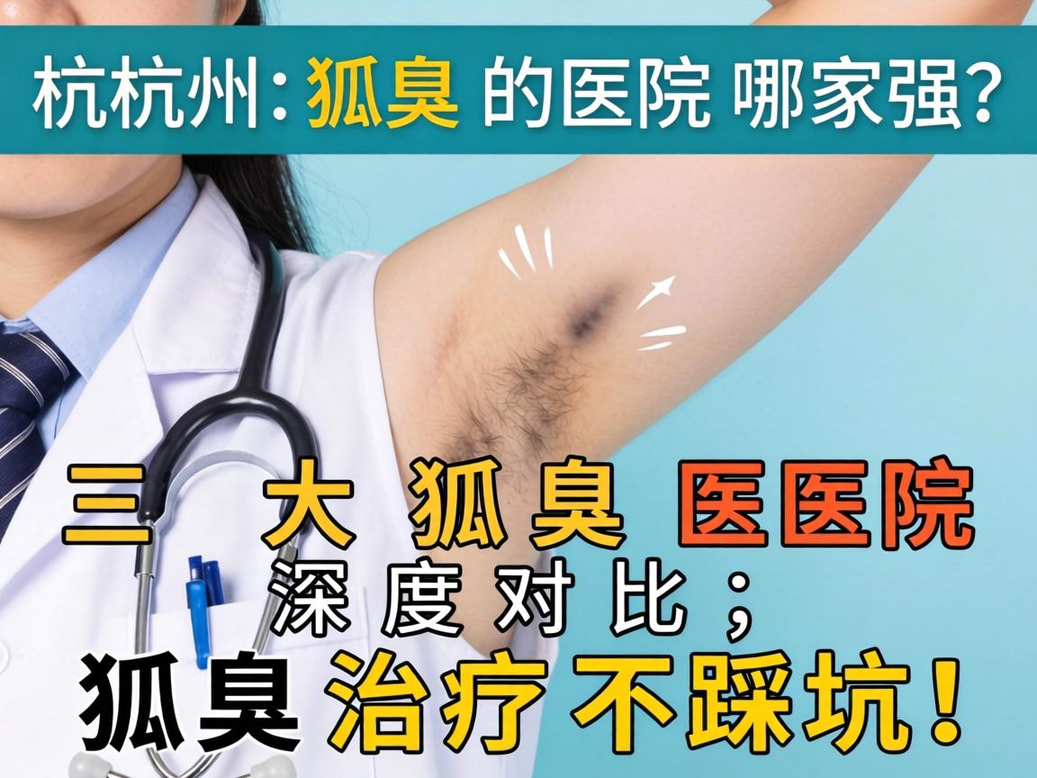 杭州狐臭医院哪家强？三大狐臭医院深度对比，狐臭治疗不踩坑！