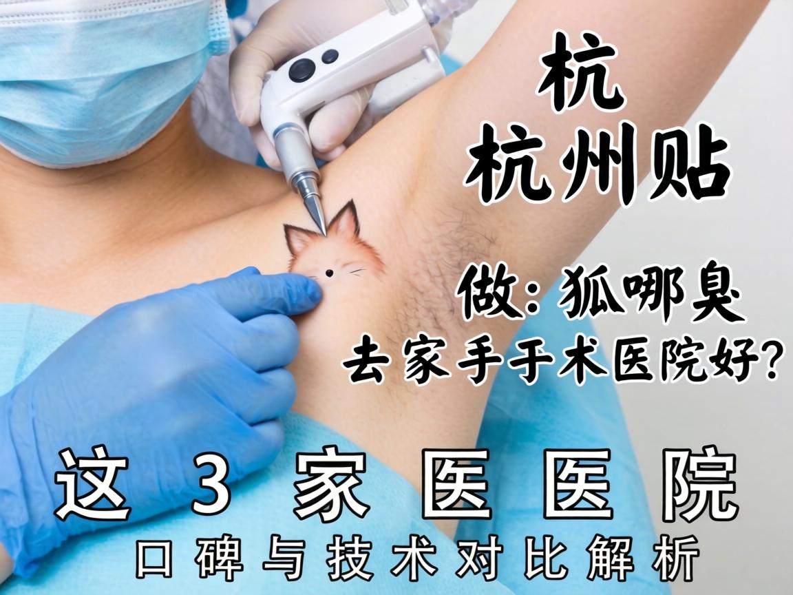 杭州做狐臭手术去哪家医院好？这3家医院口碑与技术对比解析