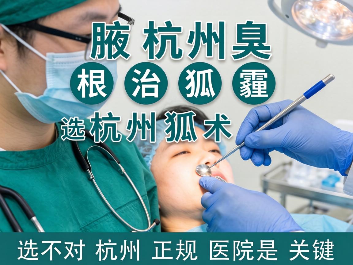 杭州腋臭手术，根治狐臭，选对杭州正规医院是关键