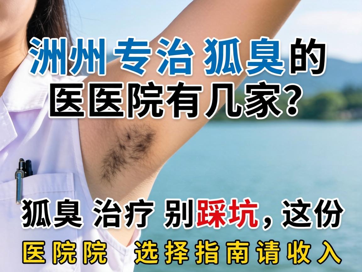 湖州专治狐臭的医院有几家？狐臭治疗别踩坑，这份医院选择指南请收好