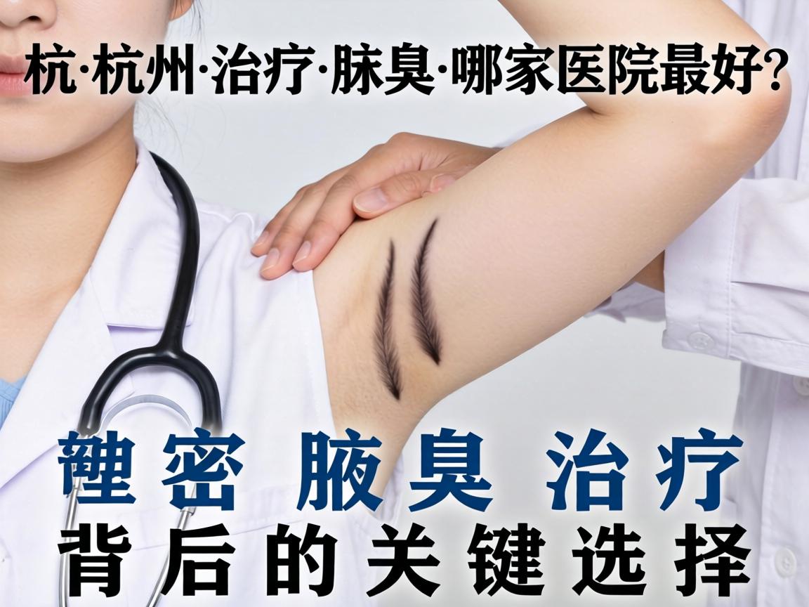 杭州治疗腋臭哪家医院最好？解密腋臭治疗背后的关键选择