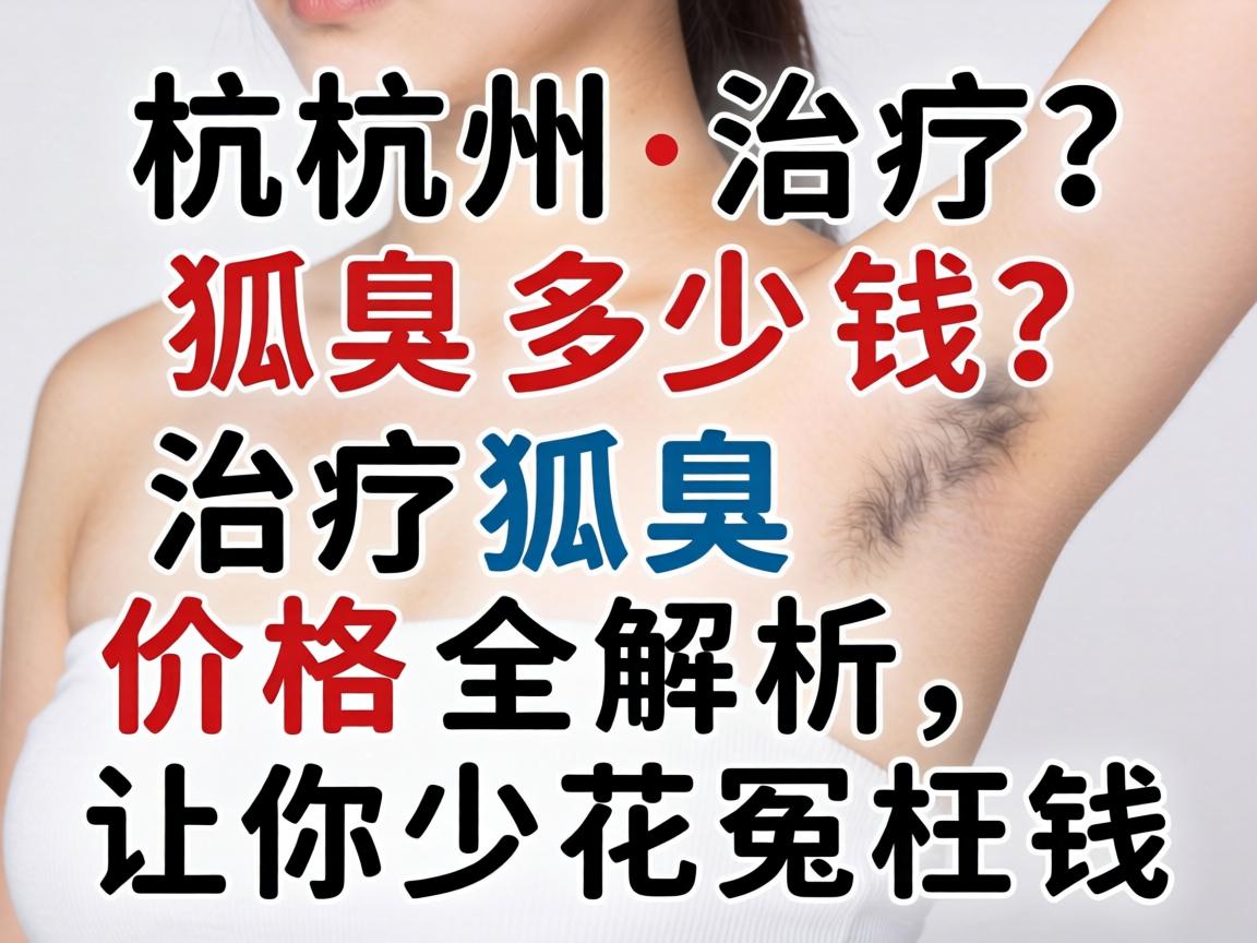 杭州治疗狐臭多少钱？治疗狐臭价格全解析，让你少花冤枉钱