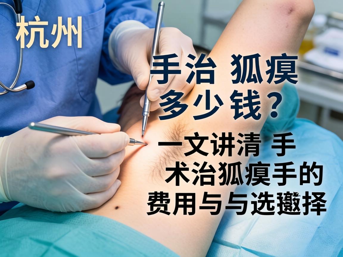 杭州手术治狐臭多少钱？一文讲清手术治狐臭的费用与选择