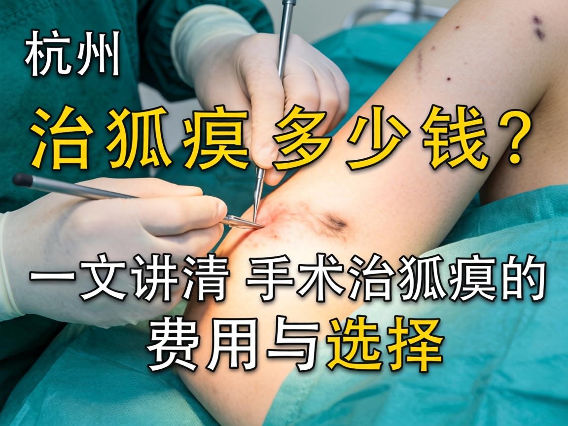 杭州手术治狐臭多少钱？一文讲清手术治狐臭的费用与选择