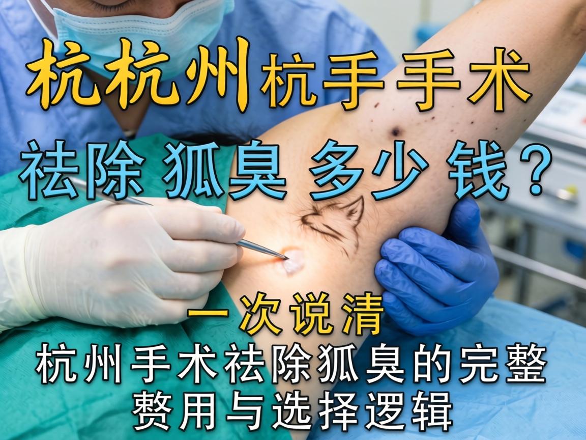 杭州手术祛除狐臭多少钱？一次说清杭州手术祛除狐臭的完整费用与选择逻辑