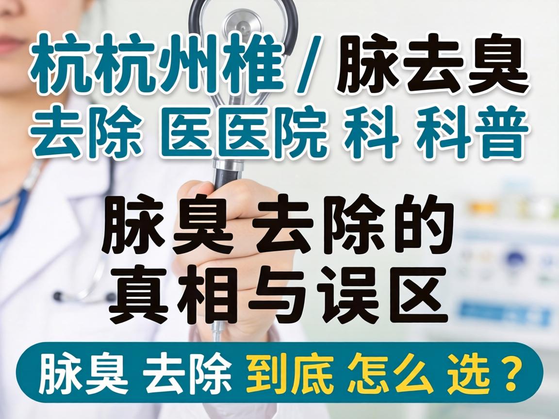 杭州腋臭去除医院科普，腋臭去除的真相与误区，腋臭去除到底怎么选？