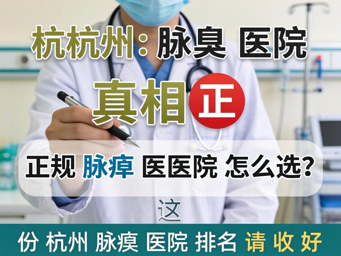 杭州腋臭医院排名真相，正规腋臭医院怎么选？这份杭州腋臭医院排名请收好