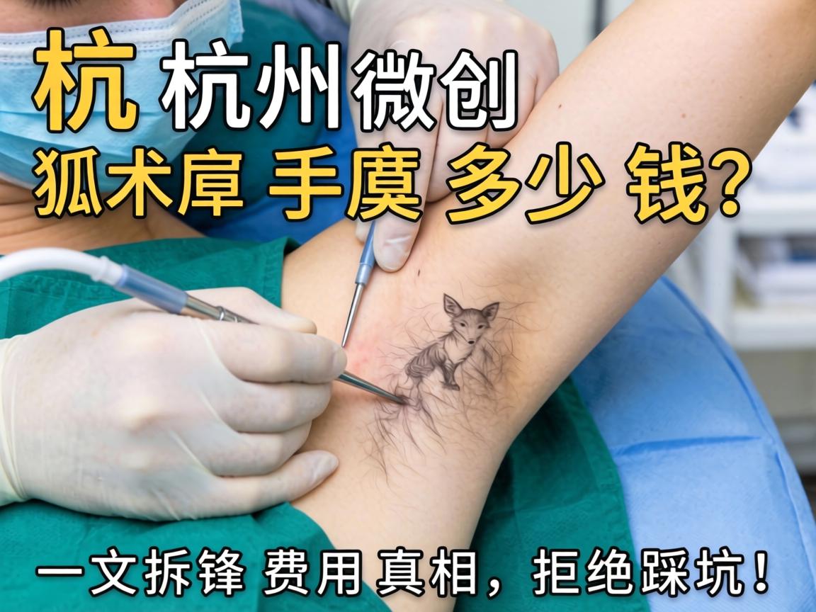 杭州微创狐臭手术多少钱？一文拆解费用真相，拒绝踩坑！