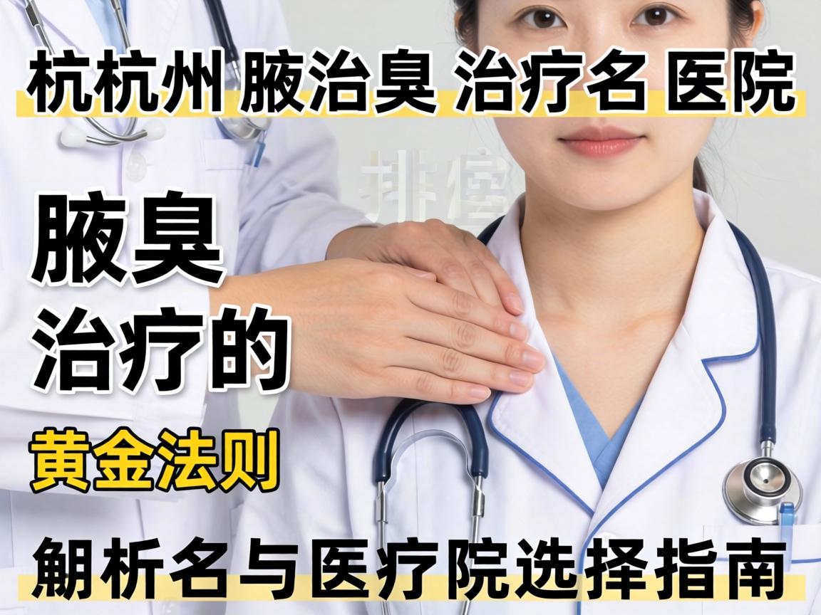杭州腋臭治疗医院排名解析，腋臭治疗的黄金法则与医院选择指南