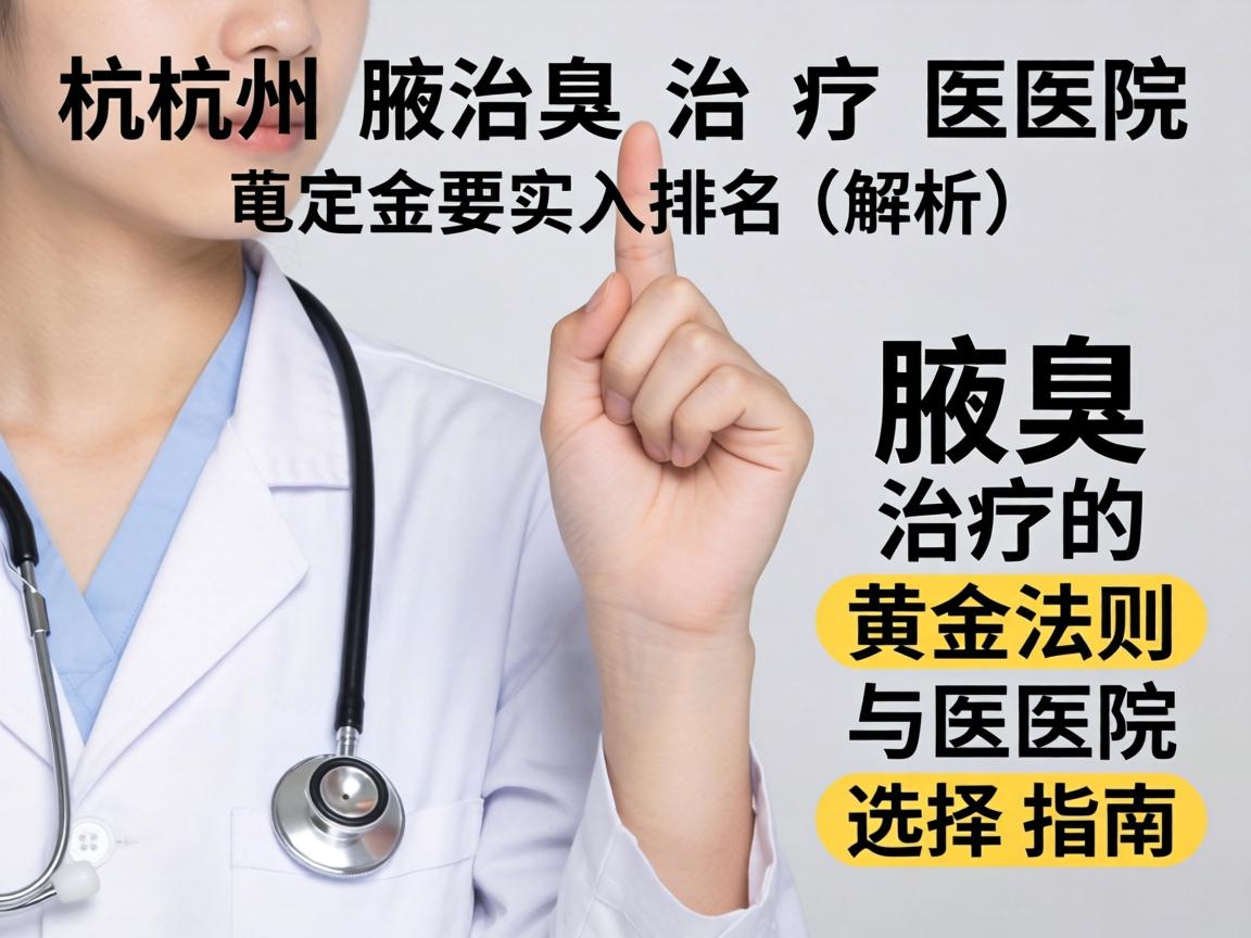 杭州腋臭治疗医院排名解析，腋臭治疗的黄金法则与医院选择指南