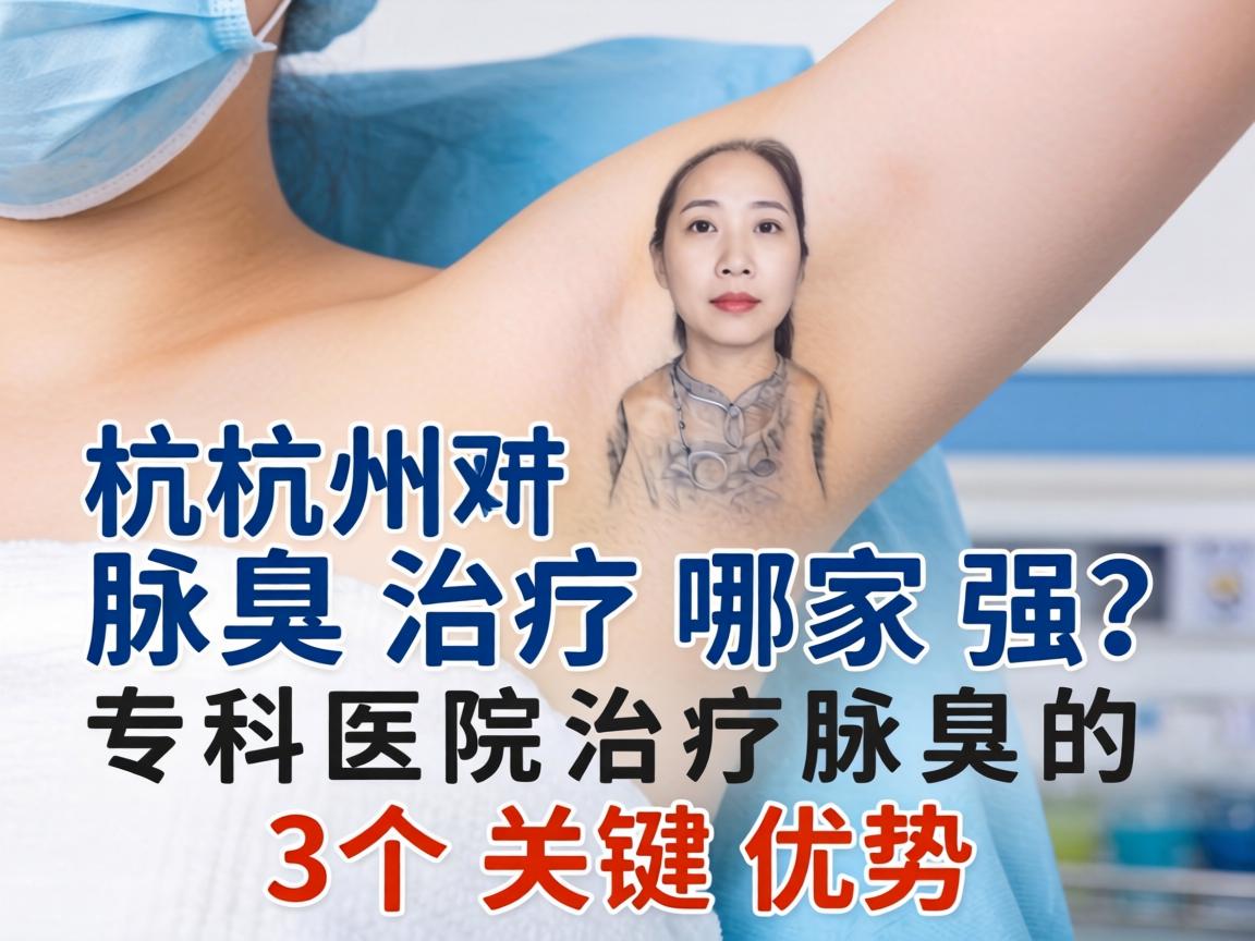 杭州腋臭治疗哪家强？专科医院治疗腋臭的3个关键优势