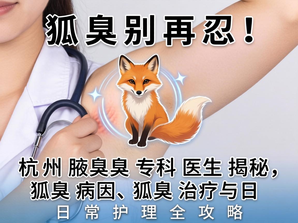 狐臭别再忍!杭州腋臭专科医生揭秘,狐臭病因、狐臭治疗与日常护理全攻略 狐臭别再忍!杭州腋臭专科医生揭秘,狐臭病因、狐臭治疗与日常护理全攻略