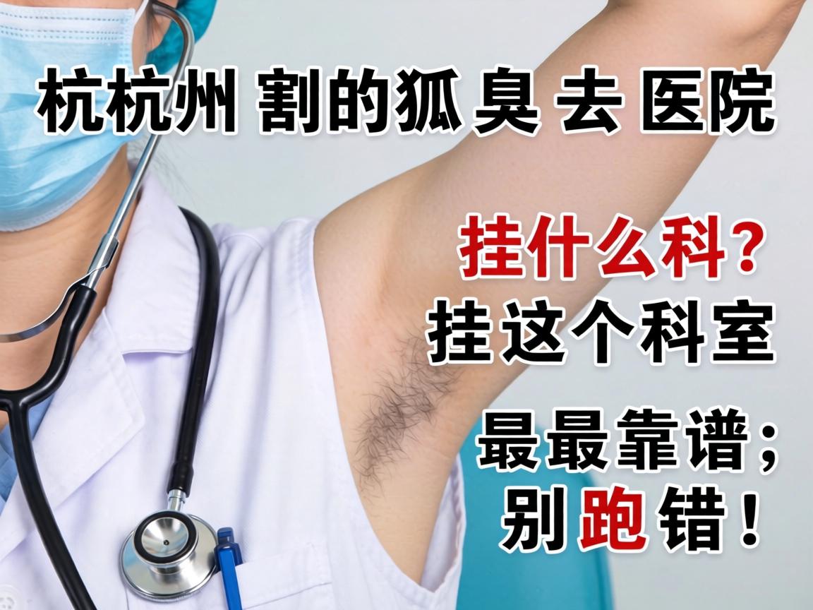杭州割狐臭去医院挂什么科？挂这个科室最靠谱，别跑错！