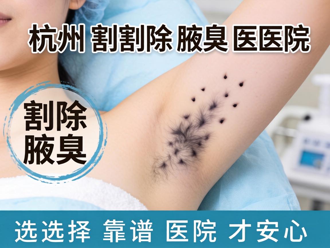 杭州割除腋臭医院，割除腋臭，选择靠谱医院才安心