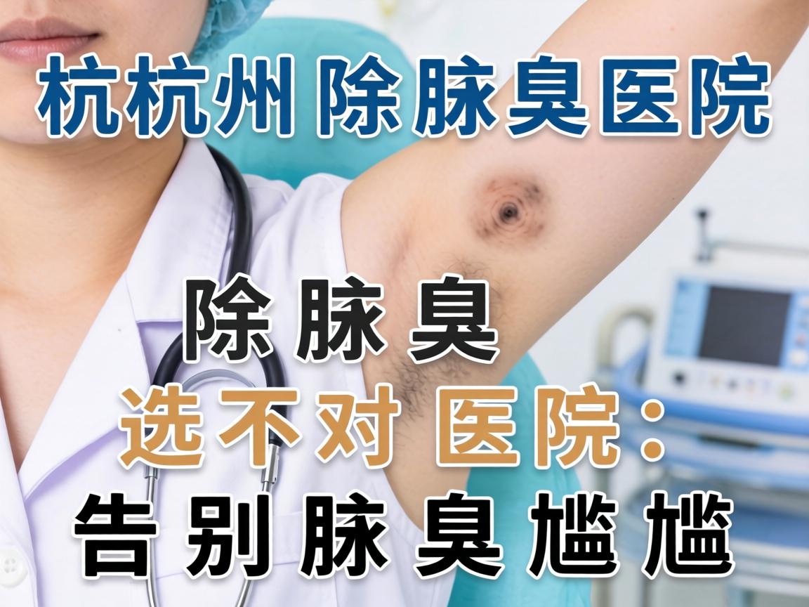 杭州除腋臭医院，除腋臭，选对医院，告别腋臭尴尬