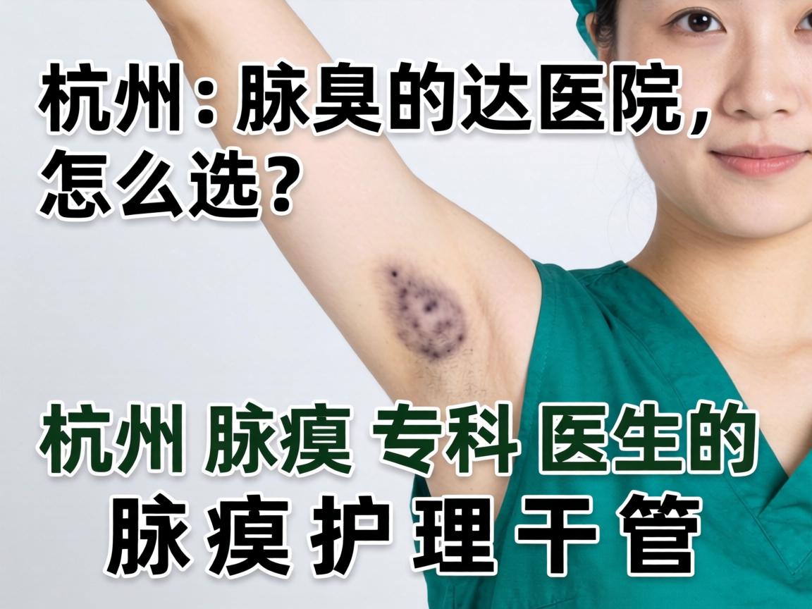 杭州腋臭医院怎么选？杭州腋臭专科医生的腋臭护理干货