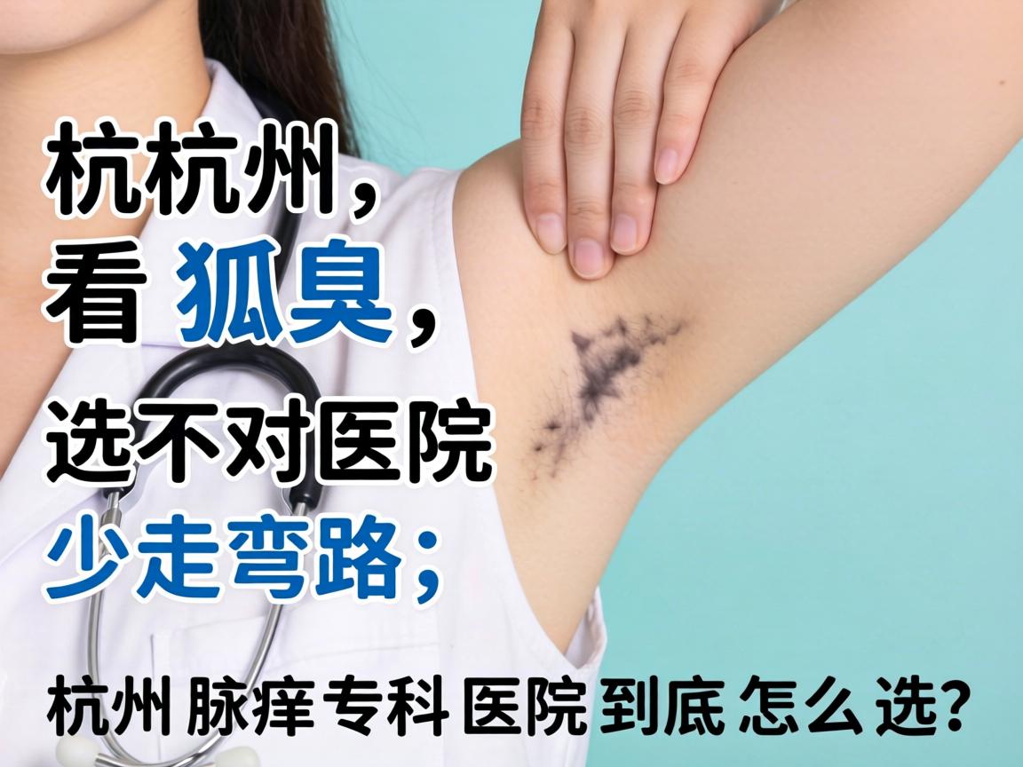 杭州看狐臭，选对医院少走弯路，杭州腋臭专科医院到底怎么选？