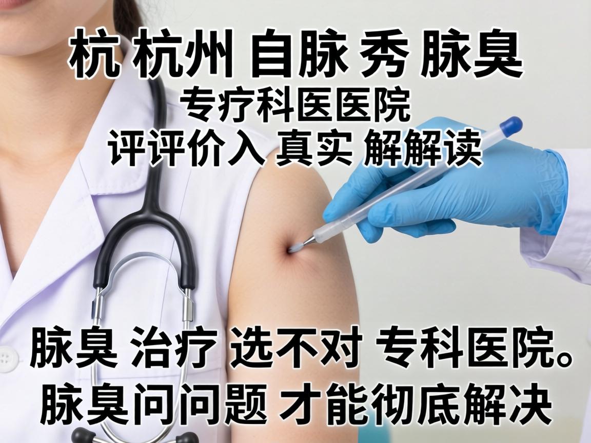 杭州腋秀腋臭专科医院评价真实解读，腋臭治疗选对专科医院，腋臭问题才能彻底解决