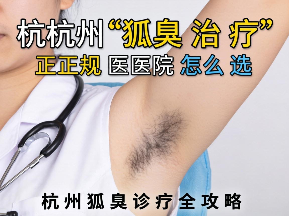 杭州狐臭治疗，正规医院怎么选？杭州狐臭诊疗全攻略