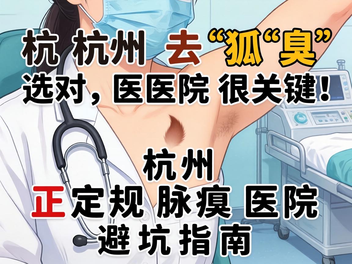 杭州去狐臭，选对医院很关键！杭州正规腋臭医院避坑指南