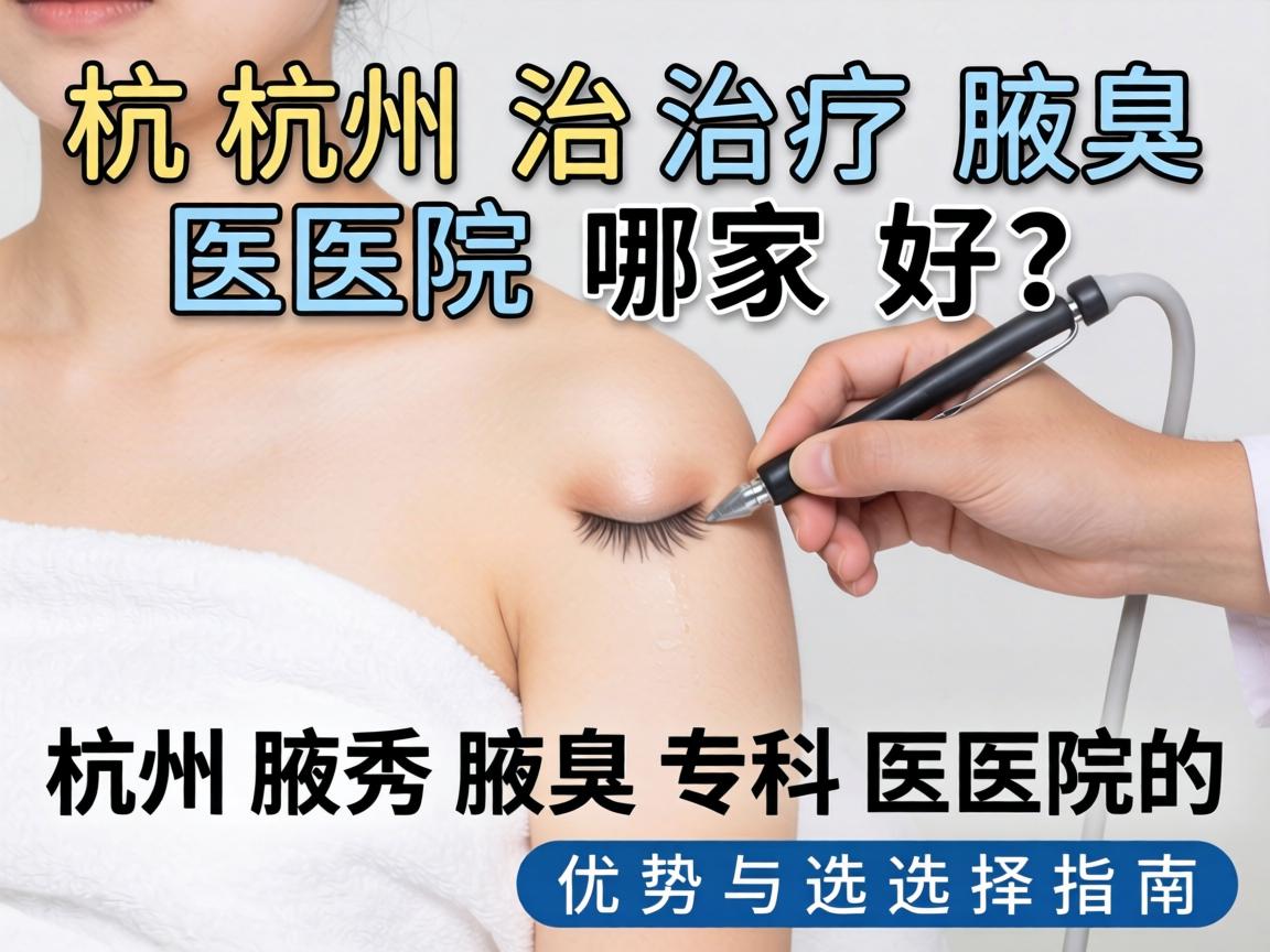 杭州治疗腋臭医院哪家好？杭州腋秀腋臭专科医院的优势与选择指南