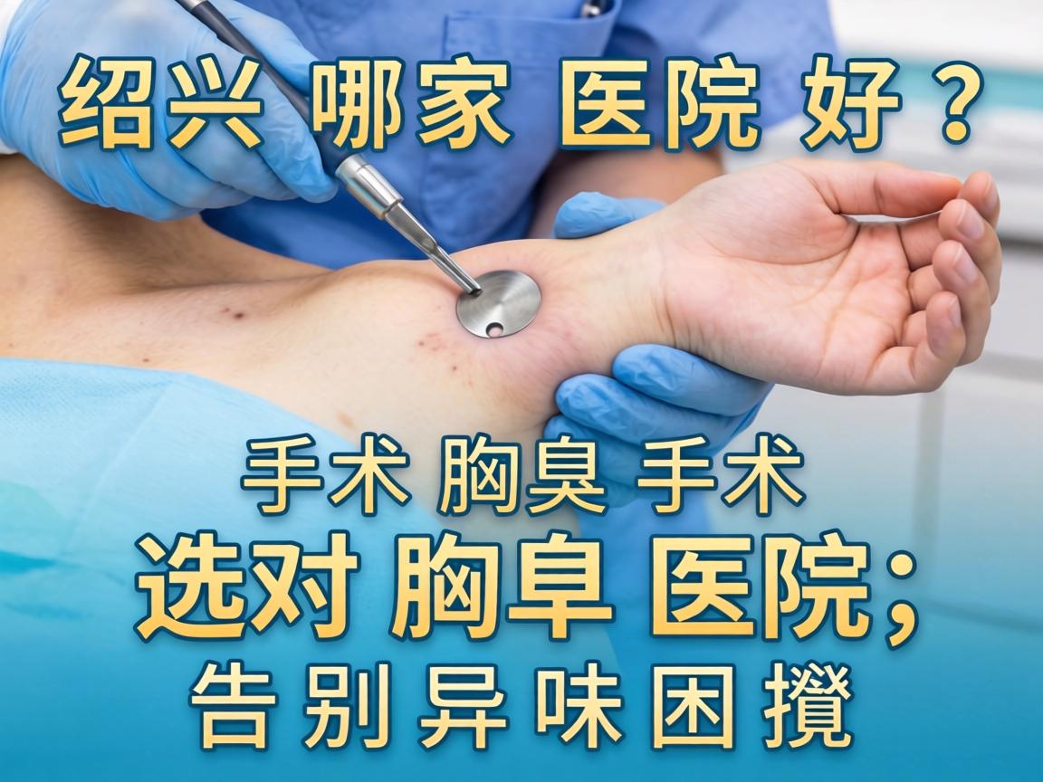 绍兴腋臭手术哪家医院好？选对腋臭医院，告别异味困扰