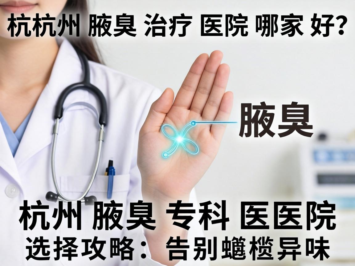 杭州腋臭治疗医院哪家好？杭州腋臭专科医院选择攻略，告别尴尬异味
