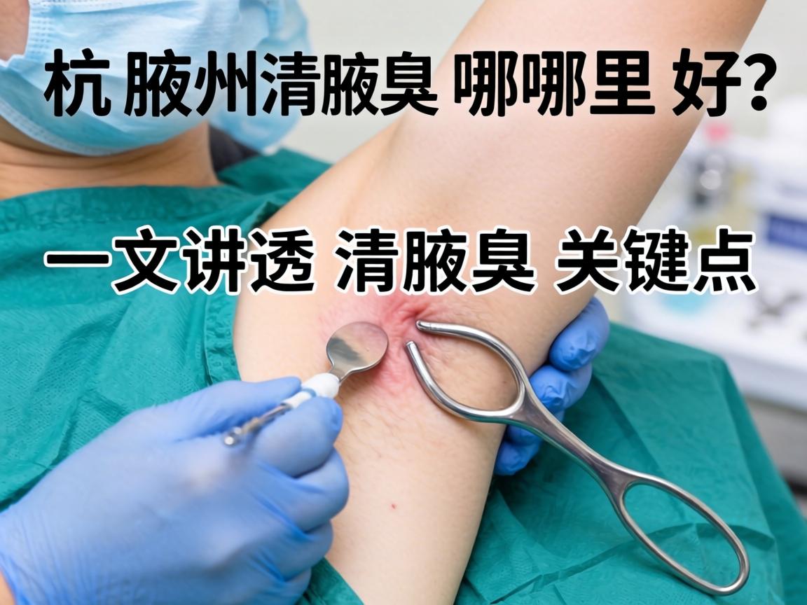 杭州清腋臭手术哪里好？一文讲透清腋臭关键点