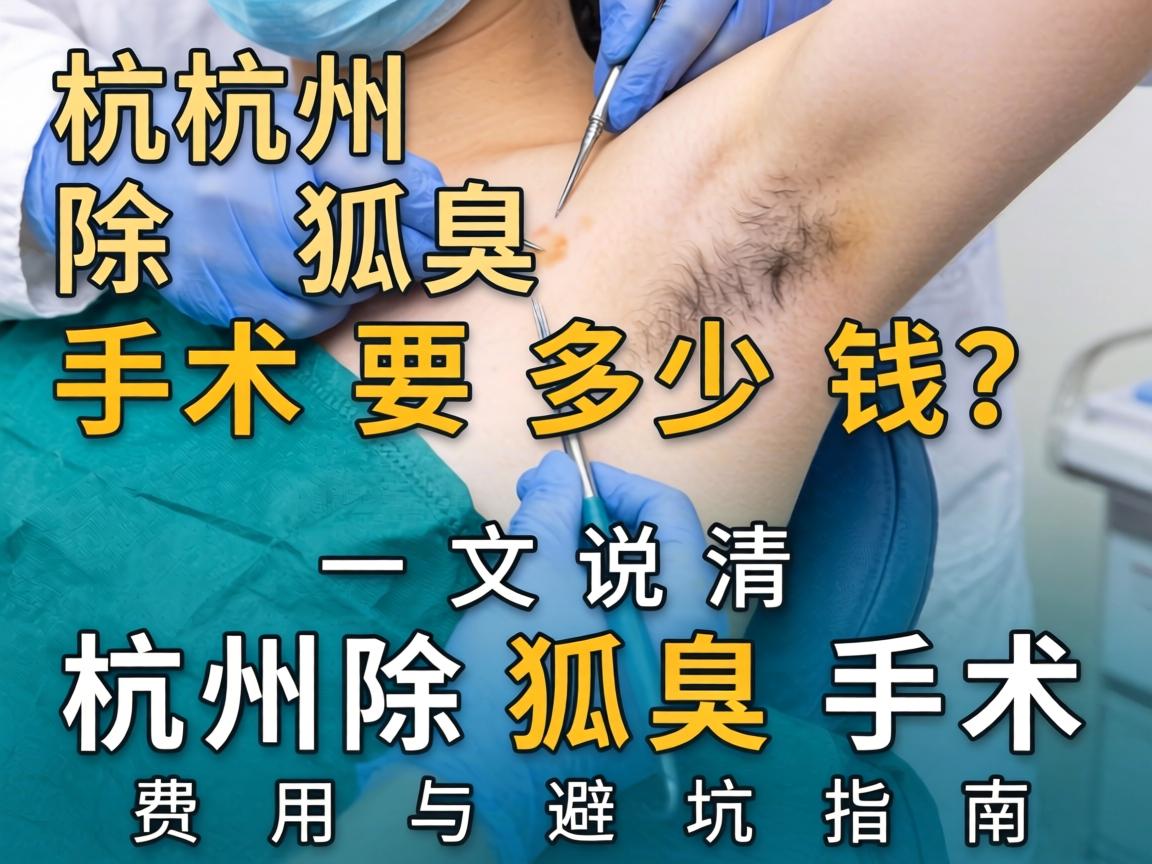 杭州除狐臭手术要多少钱？一文说清杭州除狐臭手术费用与避坑指南