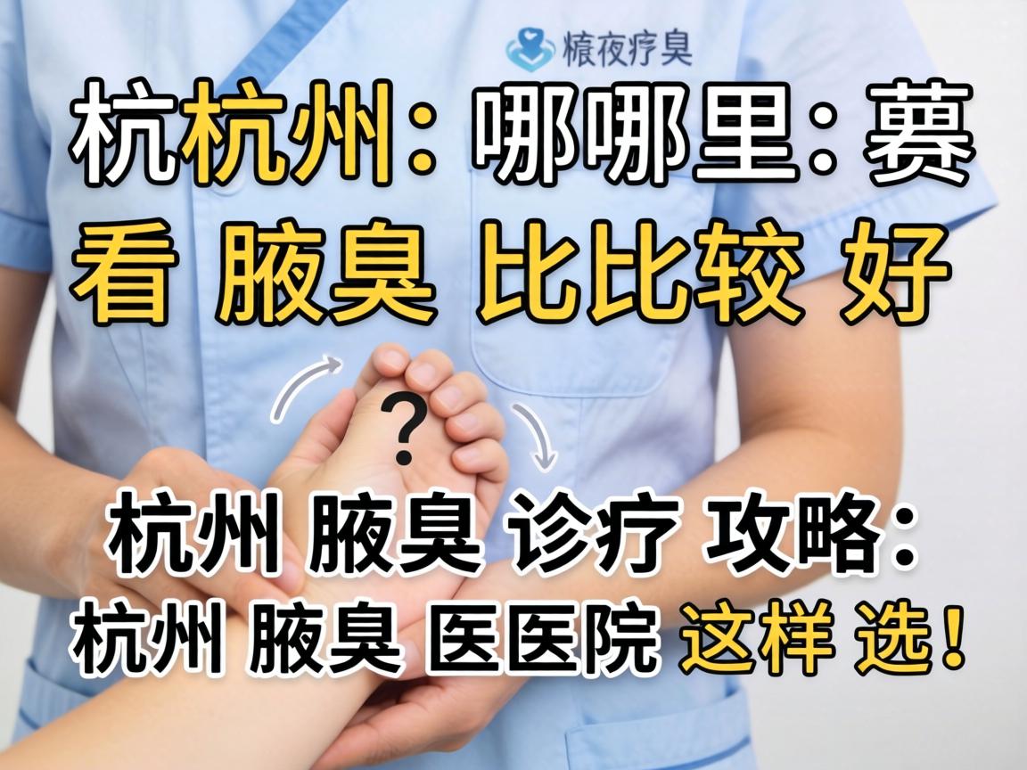 杭州哪里看腋臭比较好？杭州腋臭诊疗攻略，杭州腋臭医院这样选！