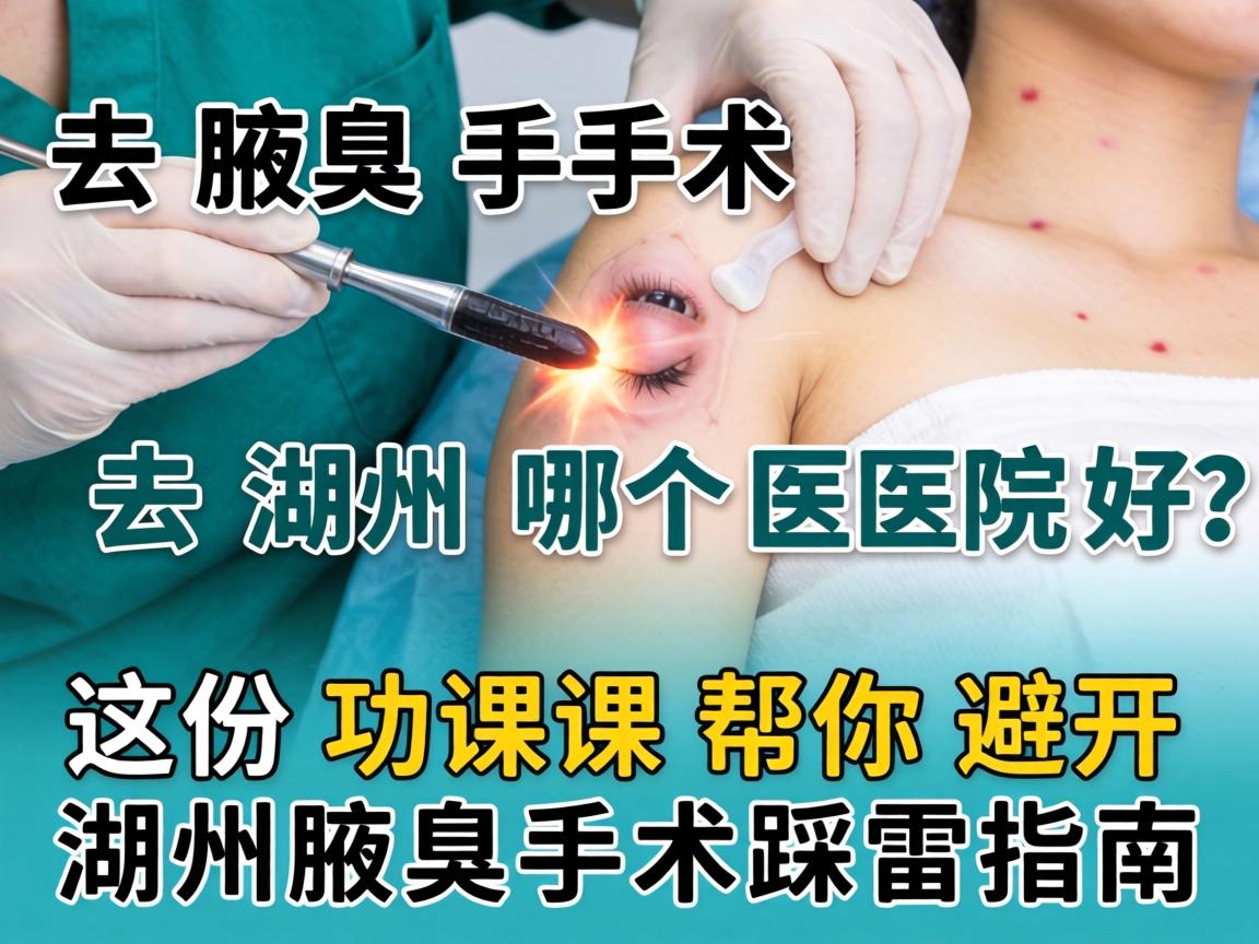 去腋臭手术去湖州哪个医院好？这份功课帮你避开湖州腋臭手术踩雷指南