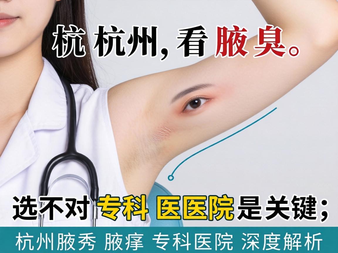 杭州看腋臭，选对专科医院是关键，杭州腋秀腋臭专科医院深度解析