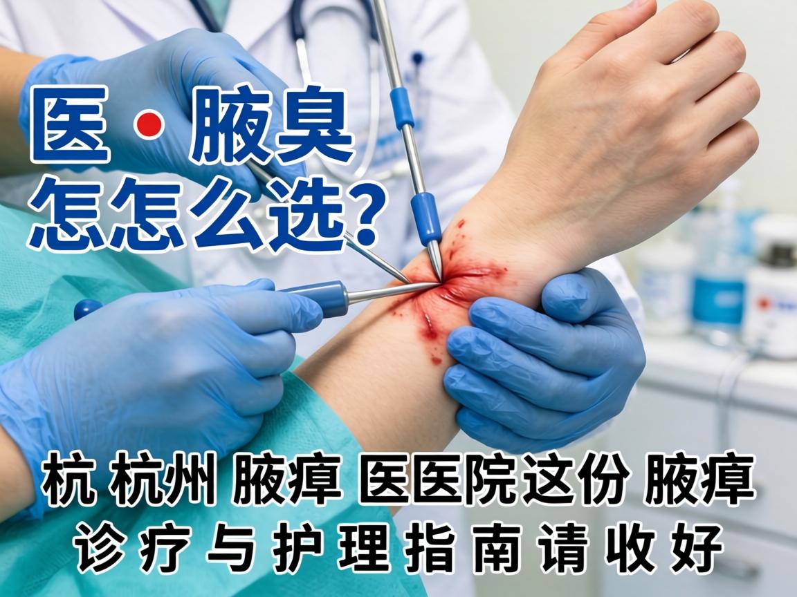 腋臭手术医院怎么选？杭州腋臭医院这份腋臭诊疗与护理指南请收好