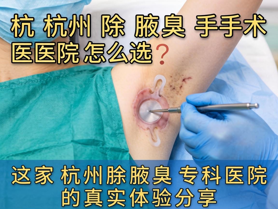 杭州除腋臭手术医院怎么选？这家杭州除腋臭专科医院的真实体验分享