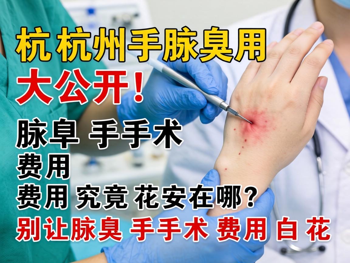 杭州腋臭手术费用大公开！腋臭手术费用究竟花在哪？别让腋臭手术费用白花