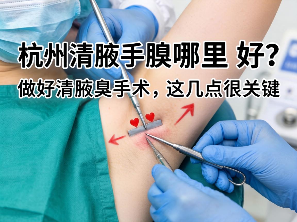 杭州清腋臭手术哪里好？做好清腋臭手术，这几点很关键
