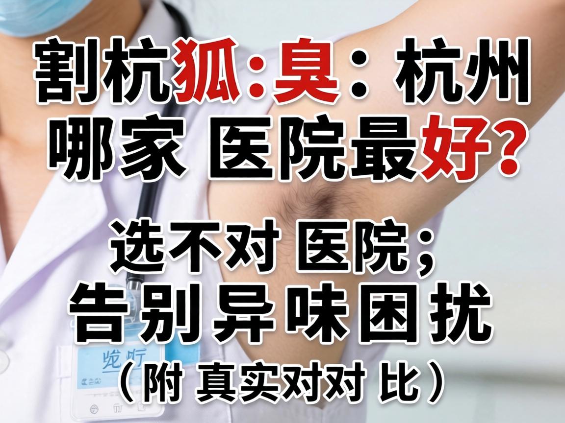割狐臭杭州哪家医院最好？选对医院，告别异味困扰（附真实对比）