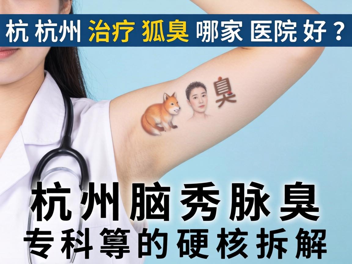 杭州治疗狐臭哪家医院好？杭州腋秀腋臭专科的硬核拆解