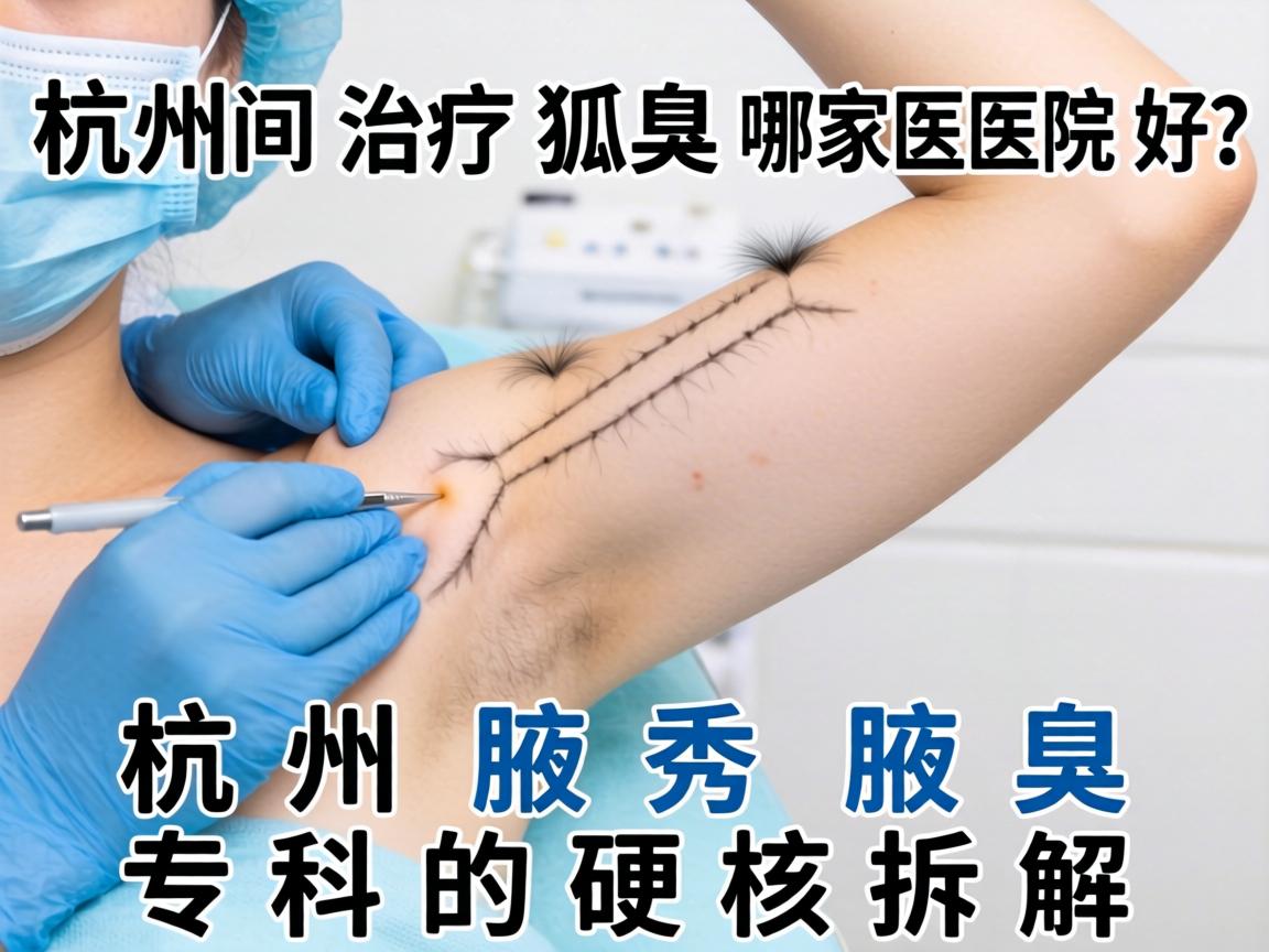 杭州治疗狐臭哪家医院好？杭州腋秀腋臭专科的硬核拆解