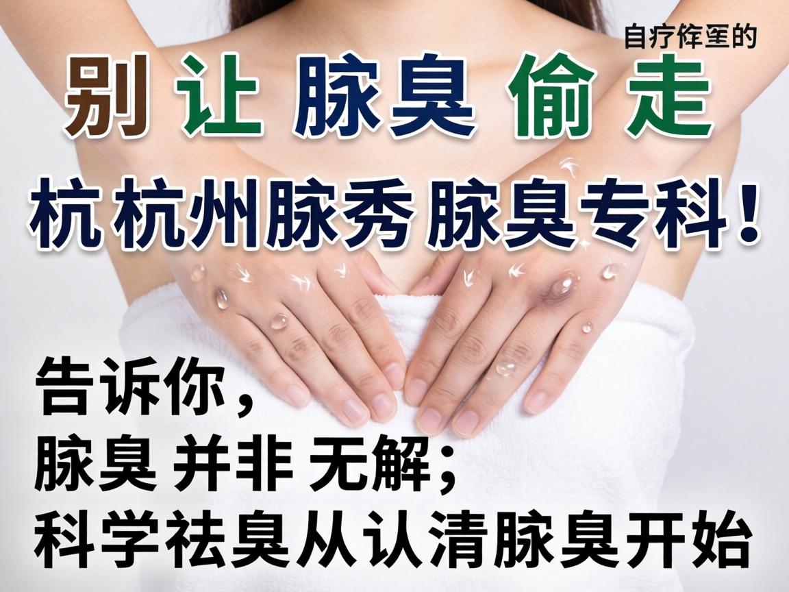 别让腋臭偷走你的自信！杭州腋秀腋臭专科告诉你，腋臭并非无解，科学祛臭从认清腋臭开始