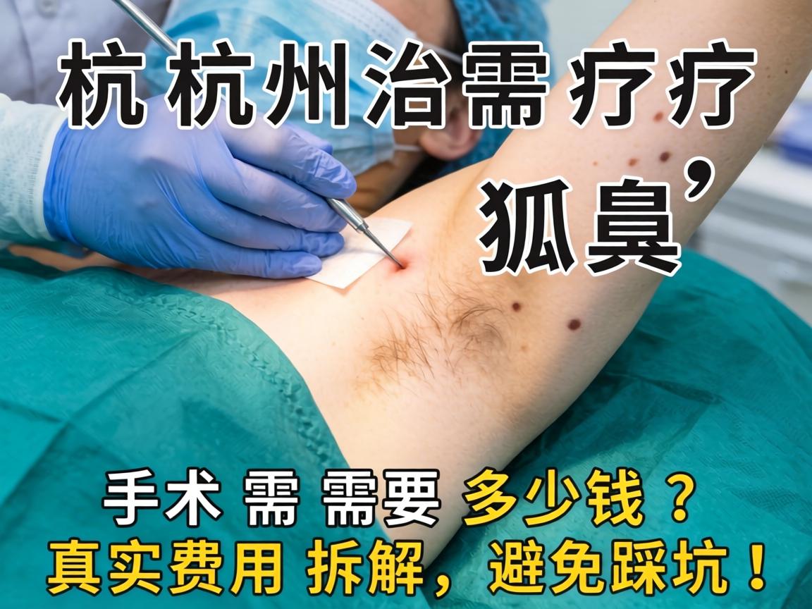 杭州治疗狐臭手术需要多少钱？真实费用拆解，避免踩坑！
