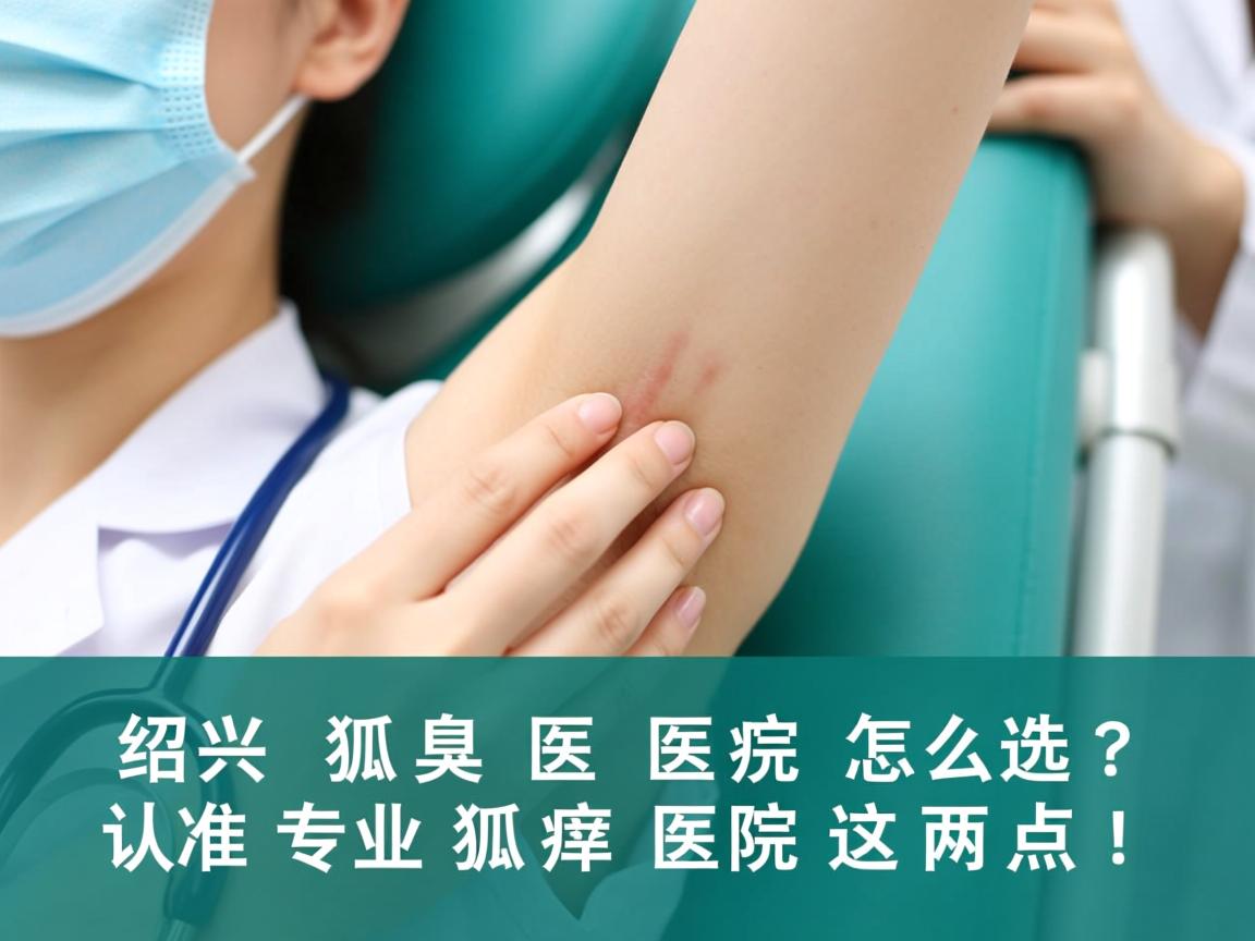 绍兴狐臭医院怎么选？认准专业狐臭医院这两点！