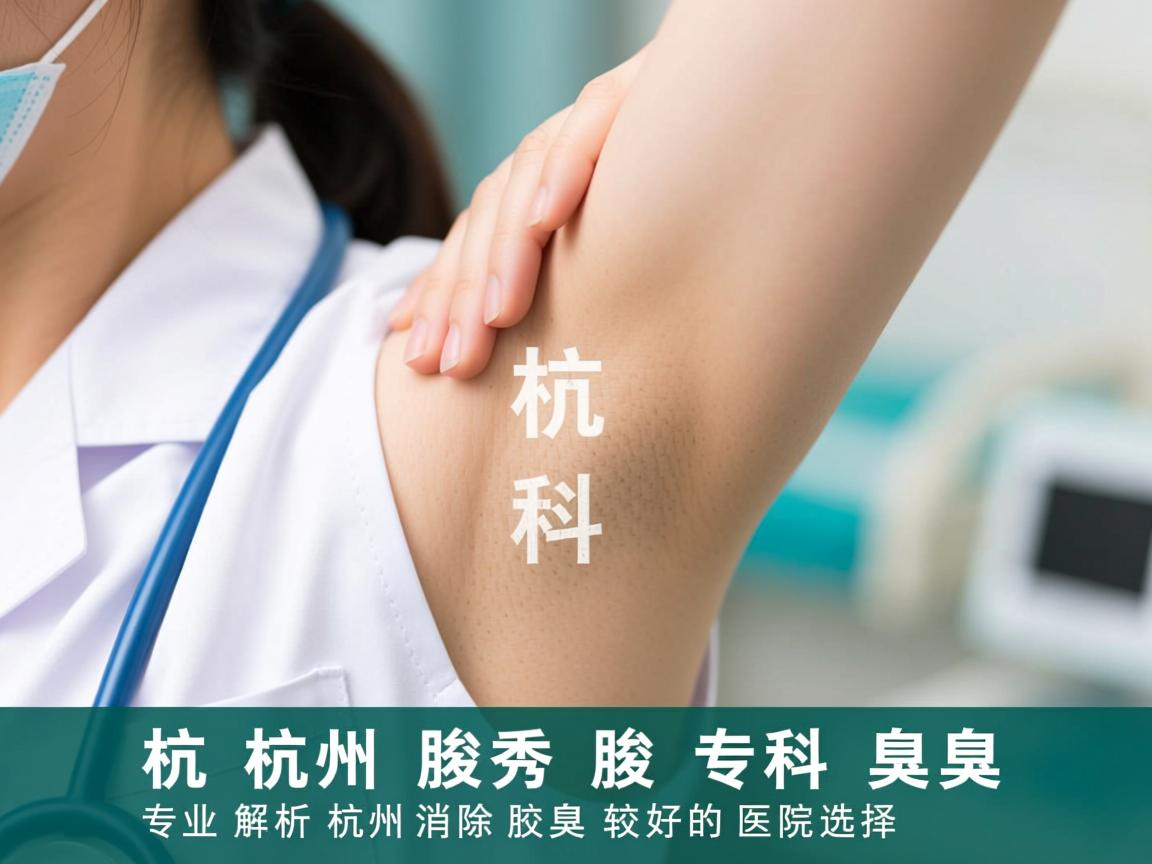 杭州腋秀腋臭专科，专业解析杭州消除腋臭较好的医院选择
