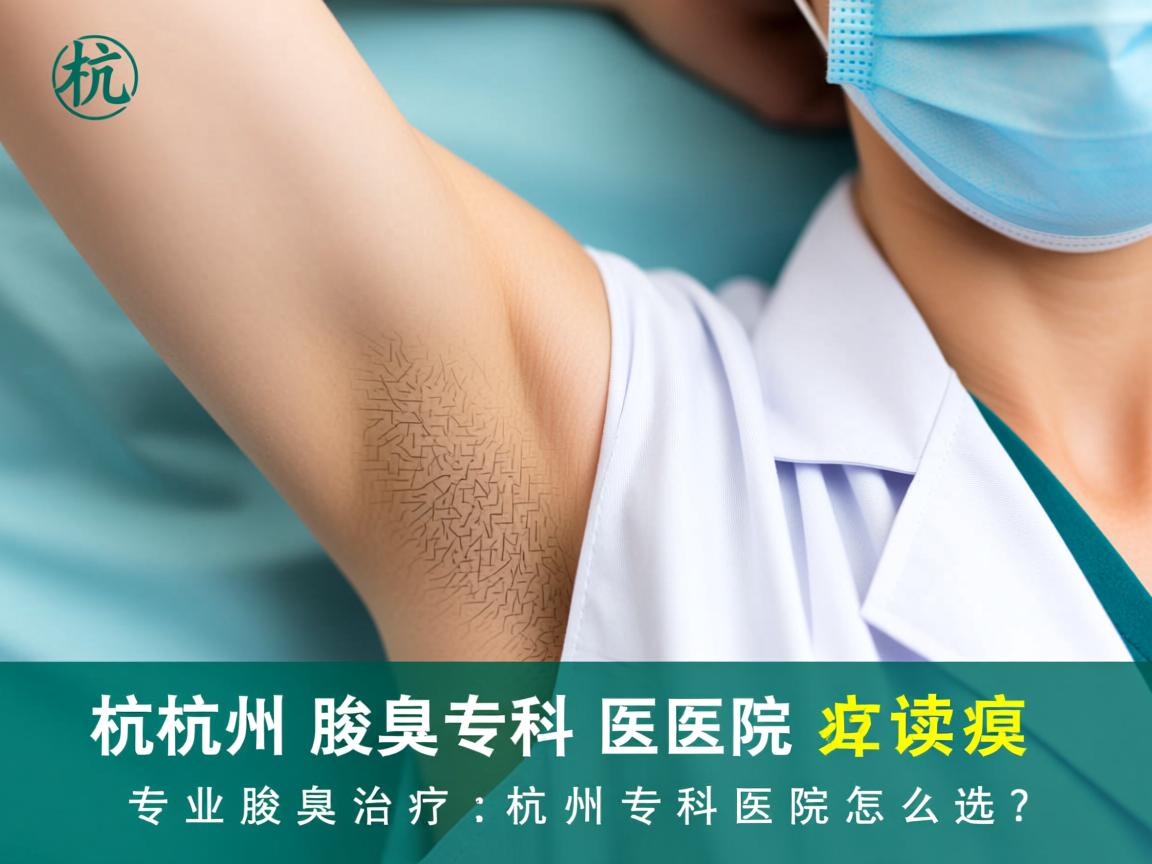 杭州腋臭专科医院解读，专业腋臭治疗，杭州专科医院怎么选？