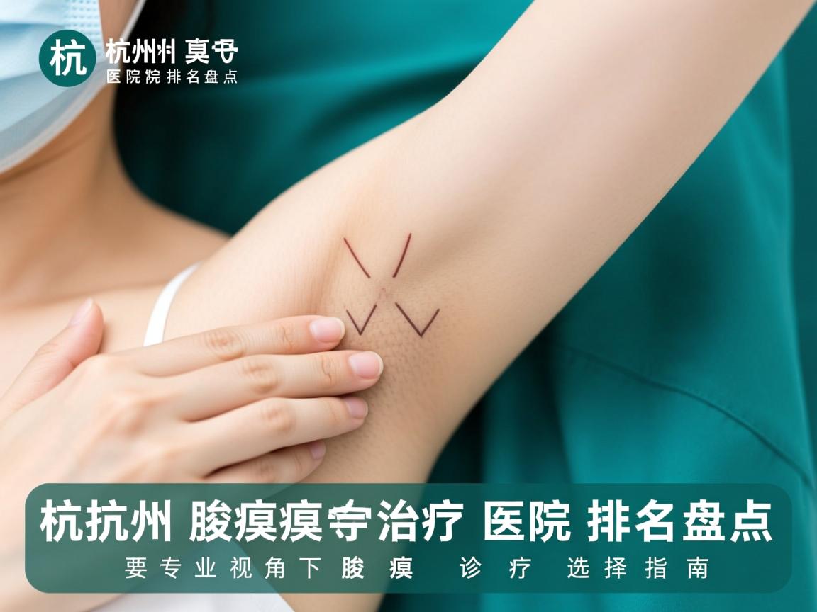 杭州腋臭治疗医院排名盘点，专业视角下的腋臭诊疗选择指南
